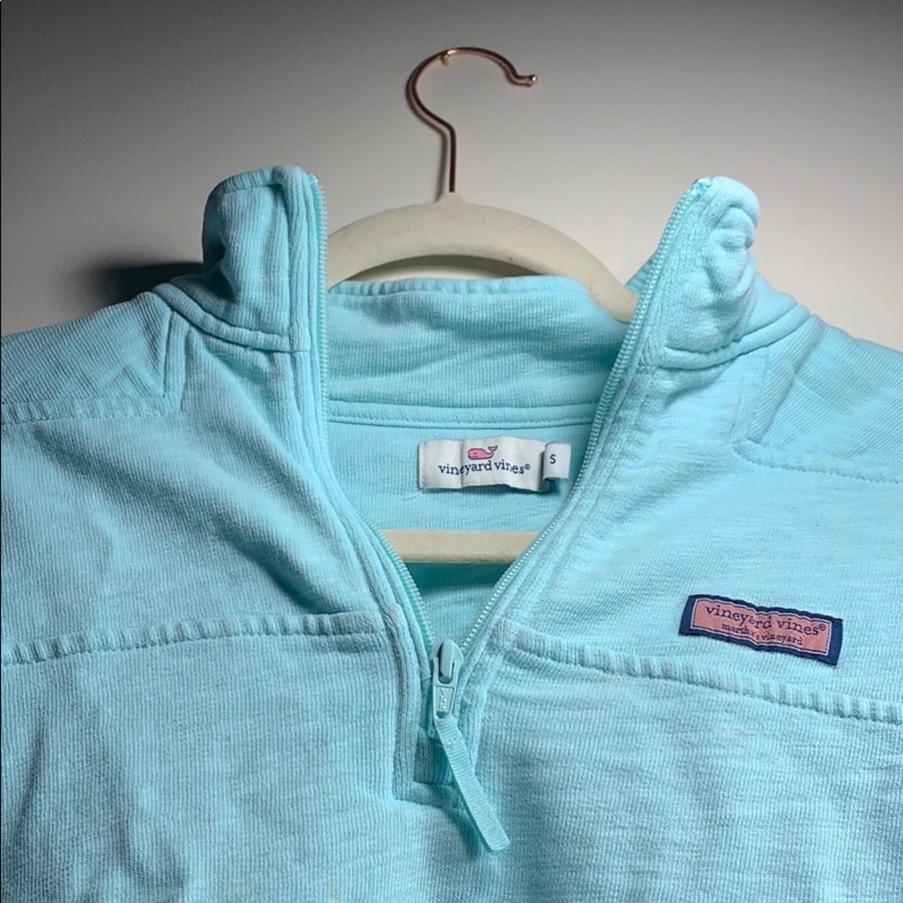 Turquoise Vineyard Vines Pull Over